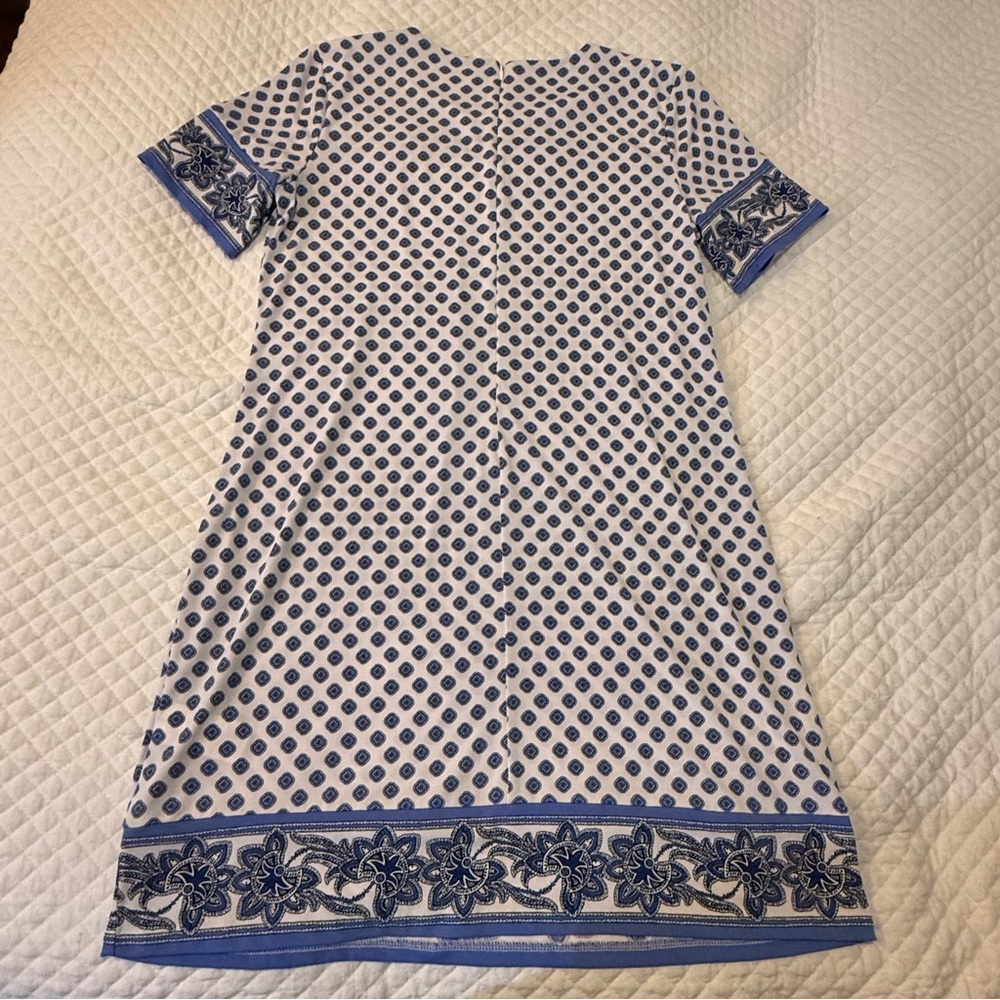 Michael Kors white and Blue Patterned Dress - Picture 6 of 13
